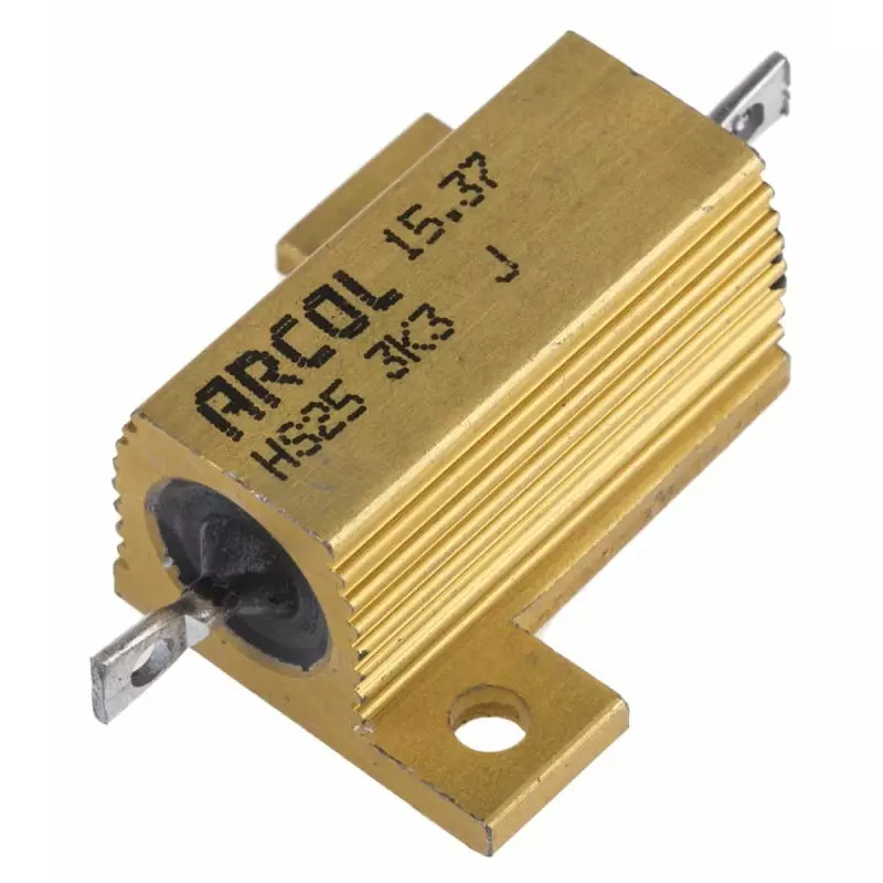 Arcol 3.3k Ω 25W Wire Wound Chassis Mount Resistor ±5%, HS25 3K3 J