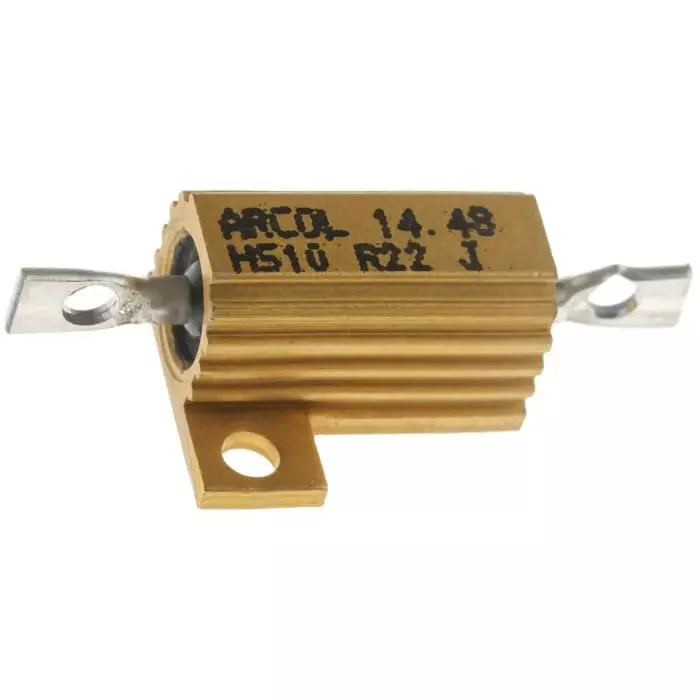 Arcol 220 mΩ 10W Wire Wound Chassis Mount Resistor ±5%, HS10 R22 J
