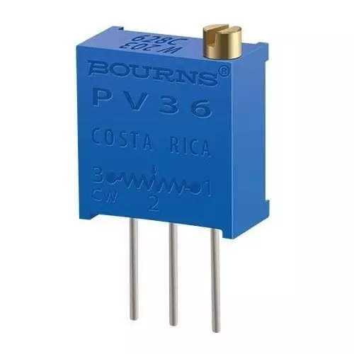 Buy Bourns Multiturn Trimmer Resistor PC Pin Termination 500 Ohms ...