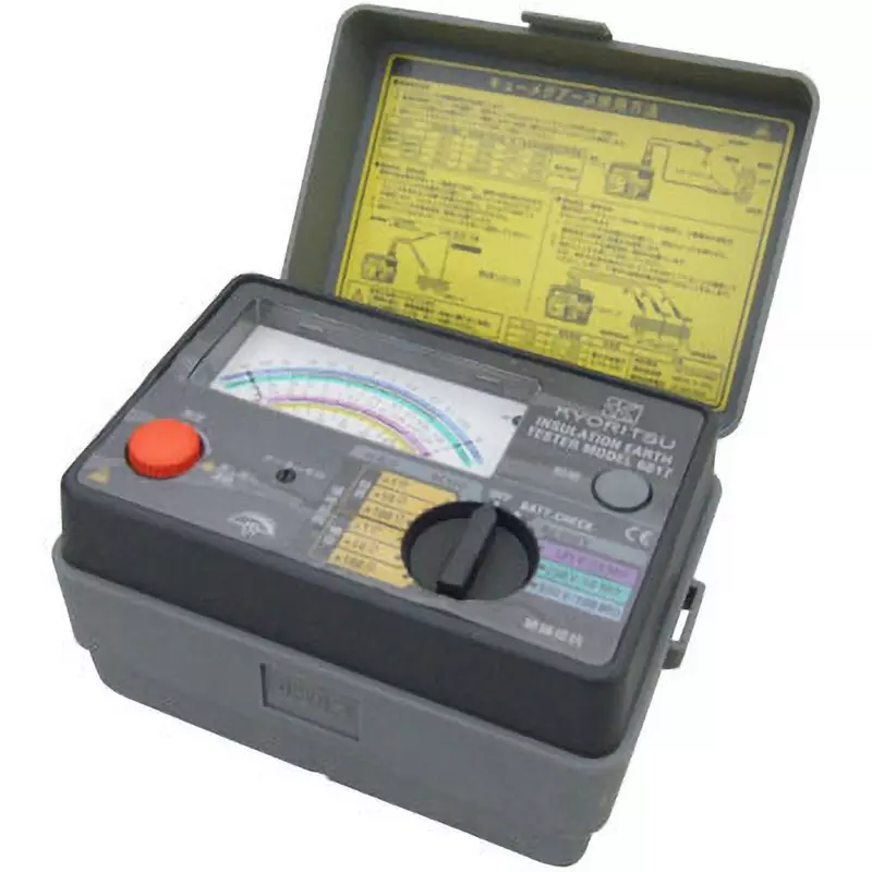 Kyoritsu Resistance Meter [Insulation resistance meter] (1 st) [125 V] 0.02 to 10 MΩ [250 V] 0.05 to 20 MΩ, MODEL6017