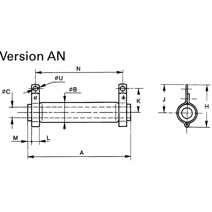 Vishay Chassis Mount Resistor Wire Wound 72 W Power Rating 10 Ω Resistance, RW20117A100JB15