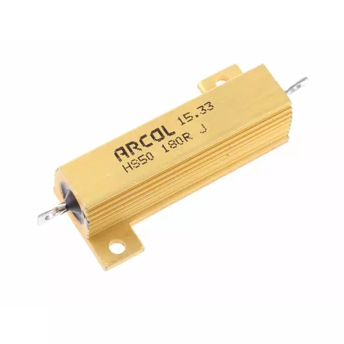 Arcol 180 Ω 50W Wire Wound Chassis Mount Resistor ±5%, HS50 180R J