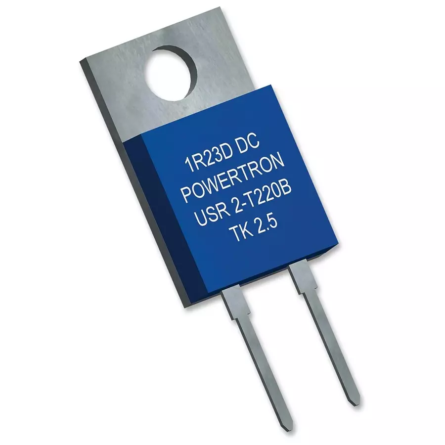 POWERTRON Res, 1R, 0.10%, 10W, To-220, Metal Foil, USR 2-T220B 1R000 S 0.1%
