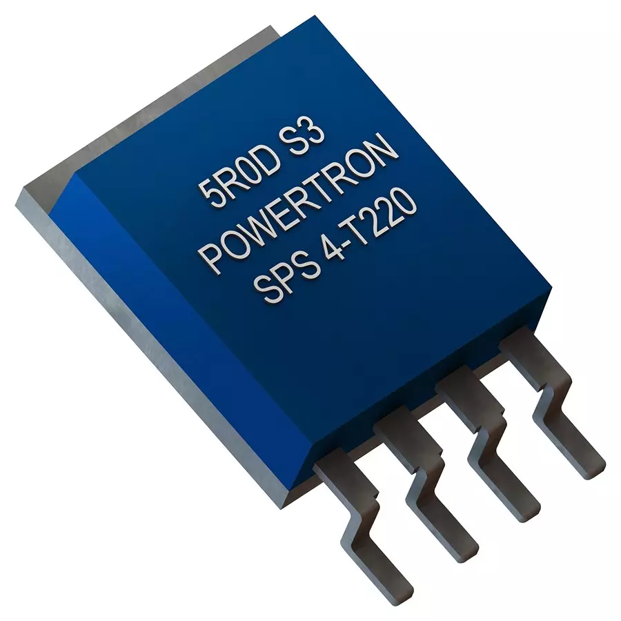 POWERTRON Res, 0R005, 1%, 300V, To263, Metal Film, SPS 4-T220 0R005 S 1% M
