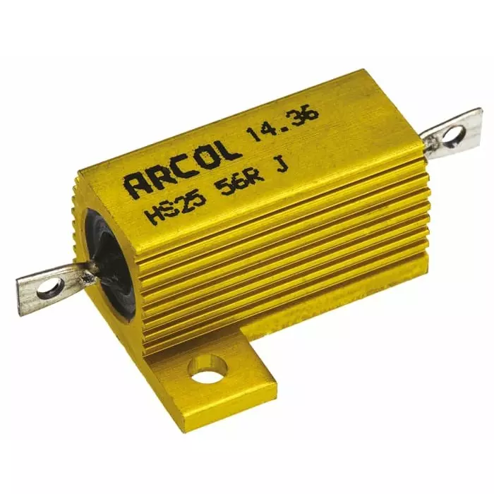 Arcol 56 Ω 25W Wire Wound Chassis Mount Resistor ±5%, HS25 56R J