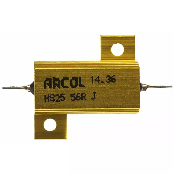 Arcol 56 Ω 25W Wire Wound Chassis Mount Resistor ±5%, HS25 56R J