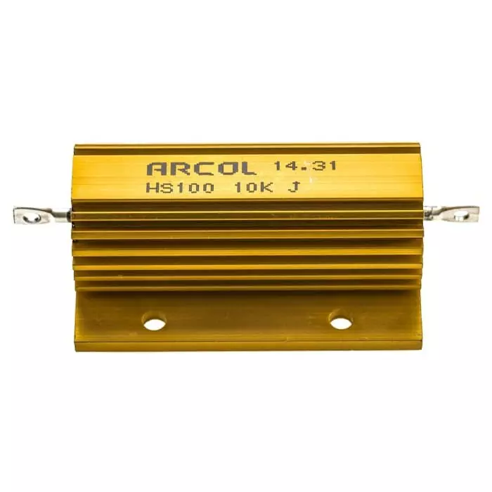 Arcol 10k Ω 100W Wire Wound Chassis Mount Resistor ±5%, HS100 10K J
