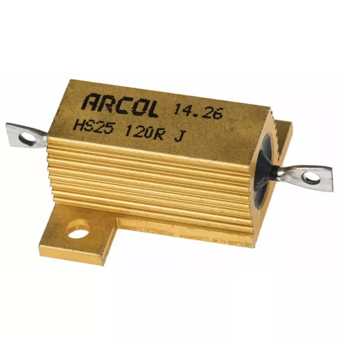 Arcol 120 Ω 25W Wire Wound Chassis Mount Resistor ±5%, HS25 120R J