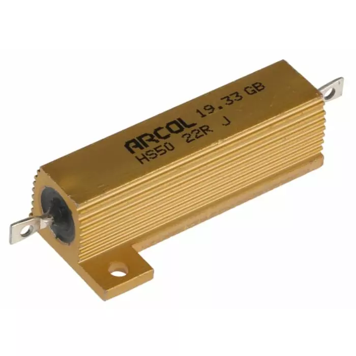 Arcol 22 Ω 50W Wire Wound Chassis Mount Resistor ±5%, HS50 22R J