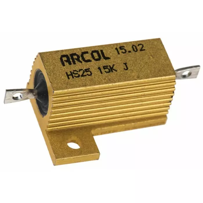 Arcol 15k Ω 25W Wire Wound Chassis Mount Resistor ±5%, HS25 15K J