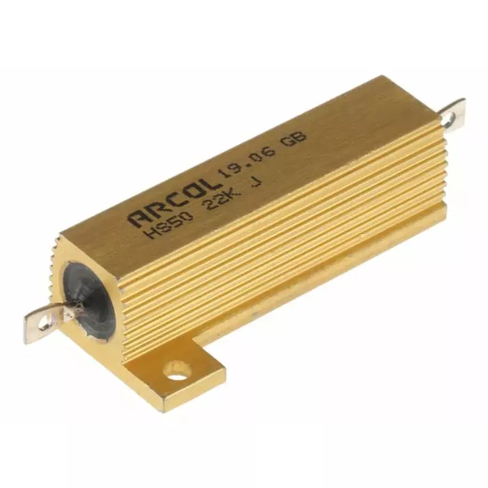 Arcol 22k Ω 50W Wire Wound Chassis Mount Resistor ±5%, HS50 22K J