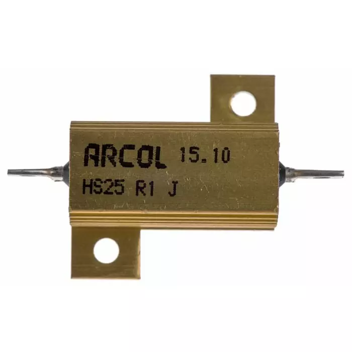 Arcol 100 mΩ 25W Wire Wound Chassis Mount Resistor ±5%, HS25 R1 J