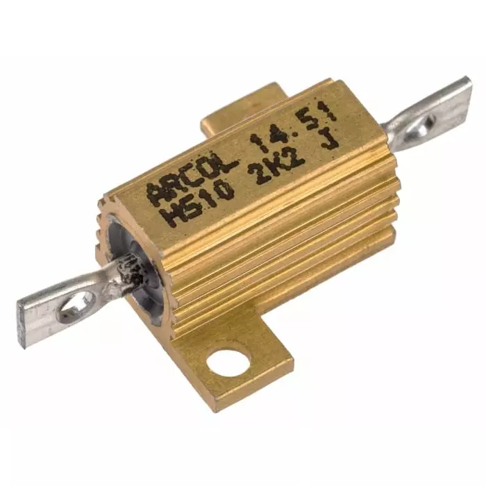 Arcol 2.2k Ω 10W Wire Wound Chassis Mount Resistor ±5%, HS10 2K2 J
