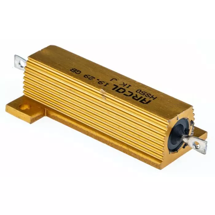 Arcol 1k Ω 50W Wire Wound Chassis Mount Resistor ±5%, HS50 1K J