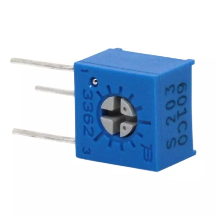Bourns Single Turn Trimmer Resistor PC Pin Termination 25 kOhms Resistance, 652-3362S-1-253