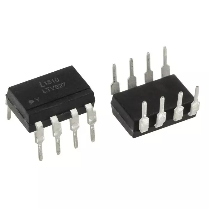 Lite-On DC Input Transistor Output Dual Optocoupler Through Hole 8-Pin PDIP, LTV-827 (Pack of 50)