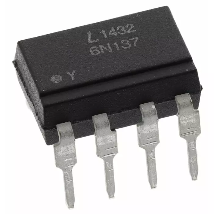 Lite-On DC Input Transistor Output Optocoupler Through Hole 8-Pin DIP, 6N137-L (Pack of 5)
