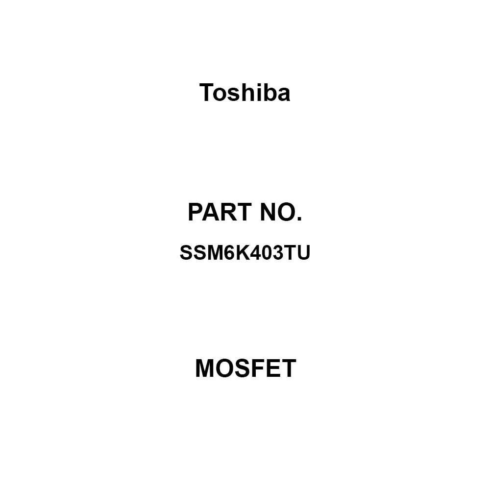 Toshiba MOSFET Surface Mount 20 V Maximum Drain Source Voltage, SSM6K403TU (Pack of 25)