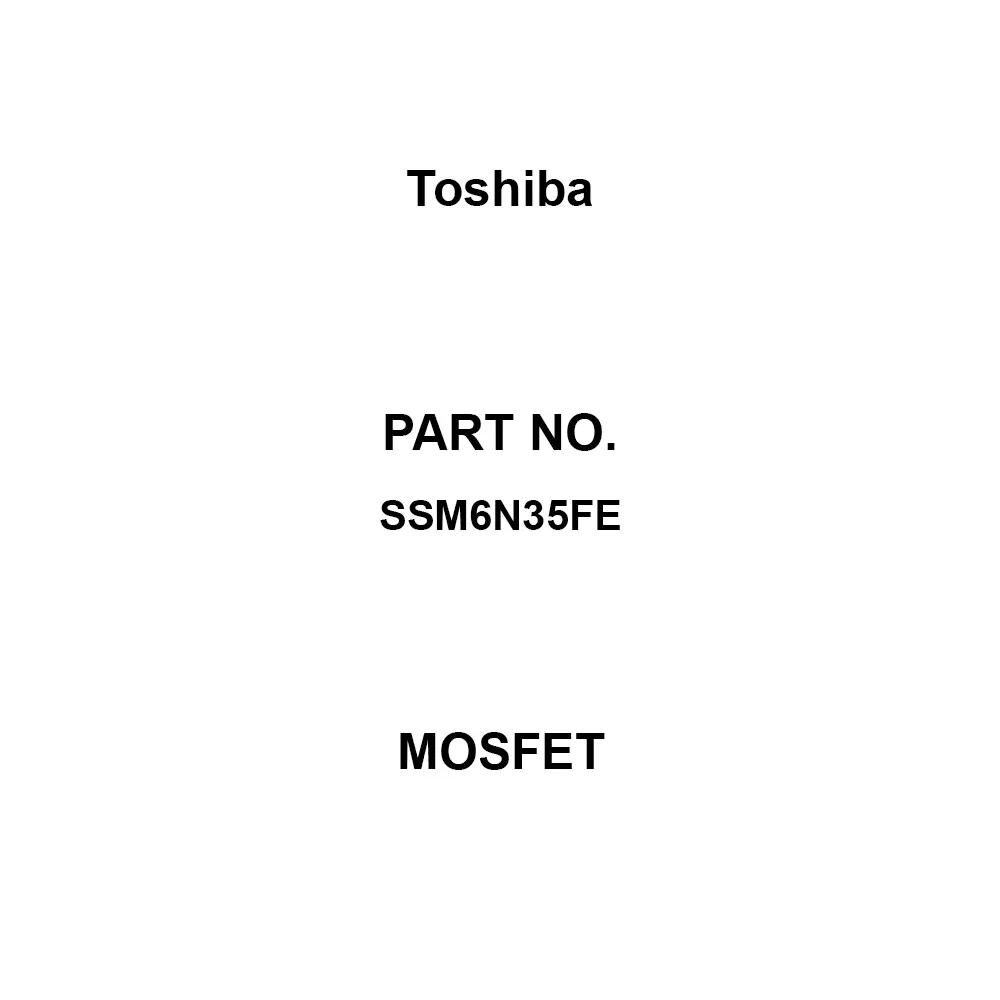 Toshiba MOSFET Surface Mount 20 V Maximum Drain Source Voltage, SSM6N35FE (Pack of 50)