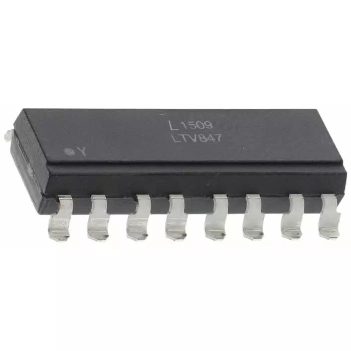 Lite-On DC Input Transistor Output Quad Optocoupler Surface Mount 16-Pin PDIP, LTV-847S (Pack of 25)