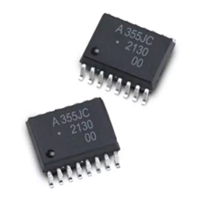 Broadcom DC Input IGBT/MOSFET Gate Driver Output Optocoupler, Surface Mount, 16-Pin SO16, ACPL-355JC-000E