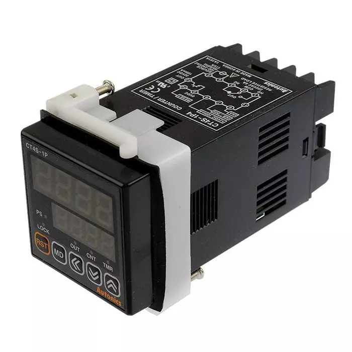 Autonics Counter, Digital, 4Digit, 240Vac, CT4S-1P4