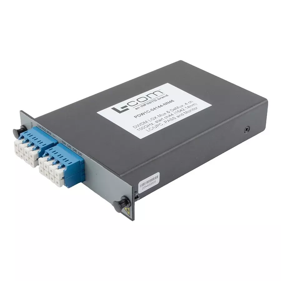 L-COM MUX/DEMUX, 4CH, 1564.68NM, 0.3W, PDW1C-04144-NN46