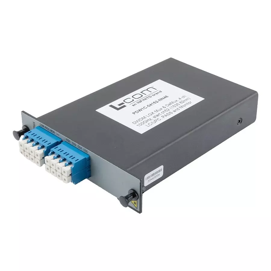 L-COM MUX/DEMUX, 4CH, 1564.68NM, 0.3W, PDW1C-04152-NN46