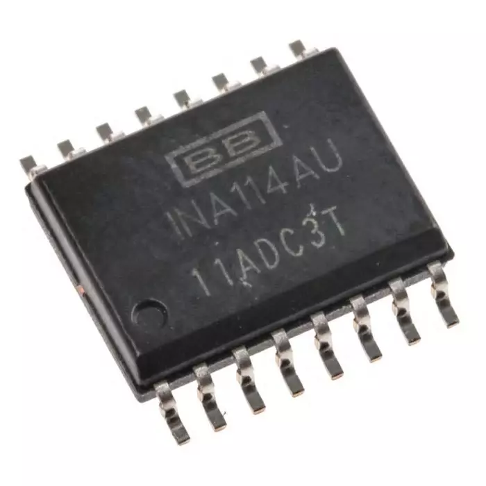 Texas Instruments Instrumentation Amplifier, 125 μV Offset 1MHz, 16-Pin SOL, INA114AU