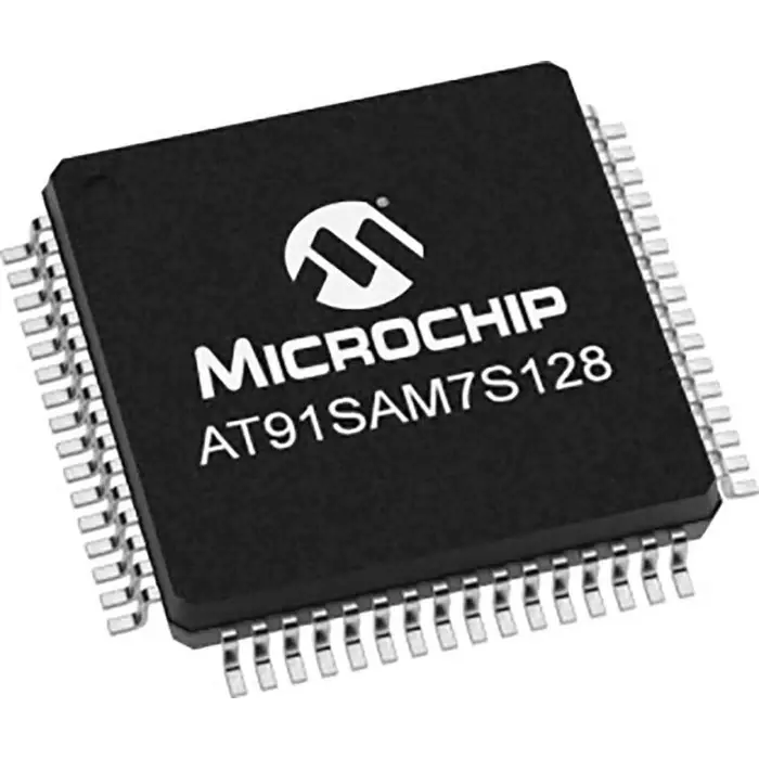 MICROCHIP Microcontroller 32bit ARM AT91 55MHz 128 kB Flash 64-Pin LQFP, AT91SAM7S128D-AU (Pack of 160)