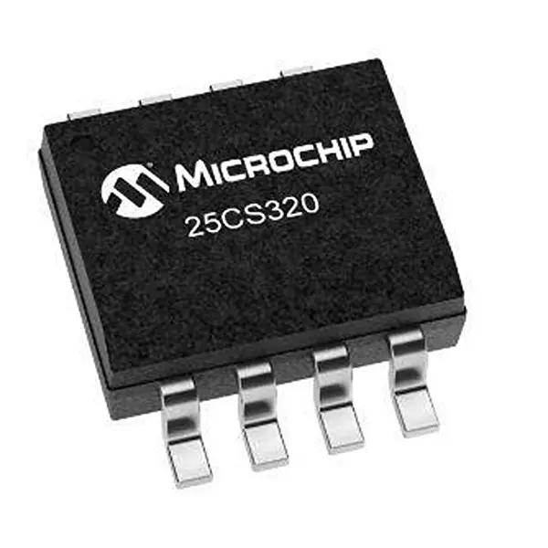 MICROCHIP EEPROM 32 kbit Memory Size 20 MHz SMD/SMT Mount, 25CS320-I/SN