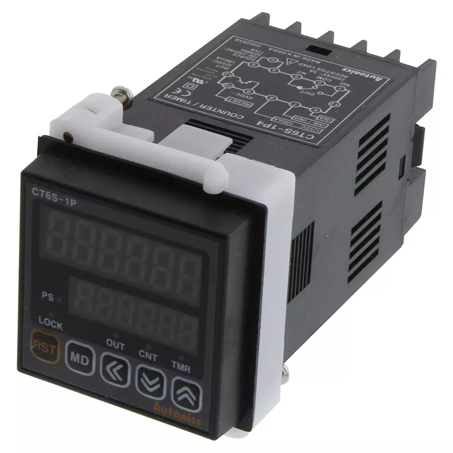 Autonics Counter, Digital, 6Digit, 240Vac/48Vdc, CT6S-1P4
