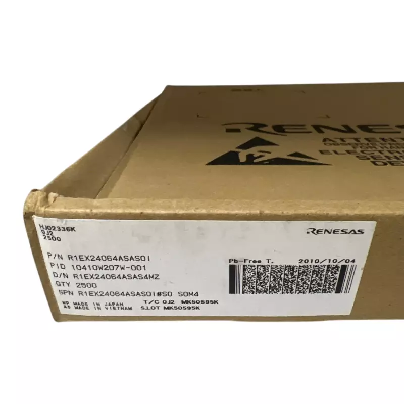 RENESAS EEPROM 64 kbit Memory Size 400 kHz SMD/SMT Mount, R1EX24064ASAS0I#S0