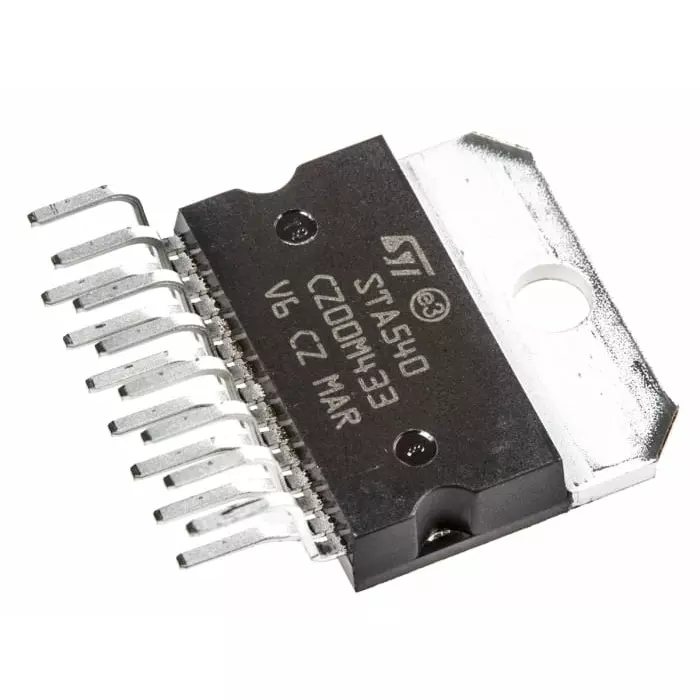 STMicroelectronics Audio Power Amplifier Through Hole Mounting 34 W 15-Pin, STA540 (Pack of 25 Pcs)