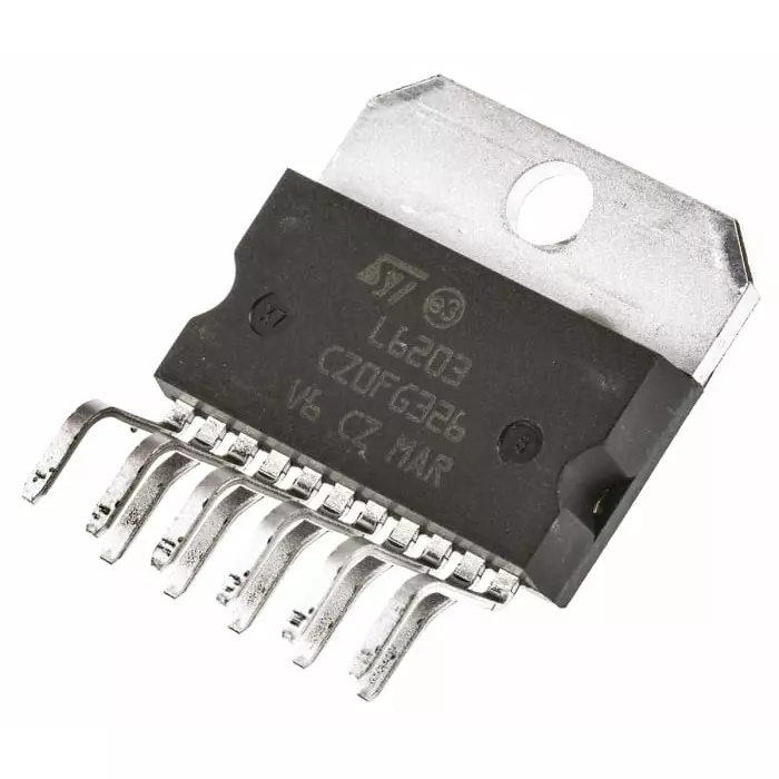 Stmicroelectronics Brushed Motor Controller 48 V 4 Amp 11 Pin MULTIWATT V, L6203 (Pack of 25)