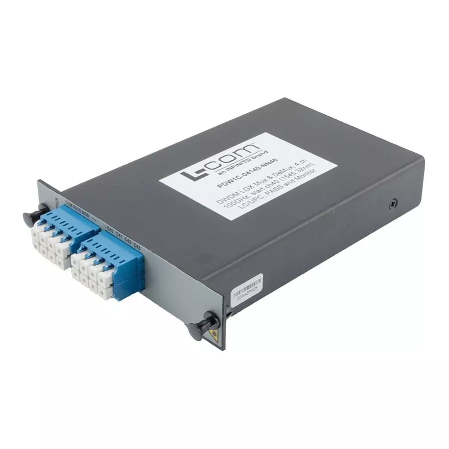 L-COM MUX/DEMUX, 4CH, 1564.68NM, 0.3W, PDW1C-04140-NN46