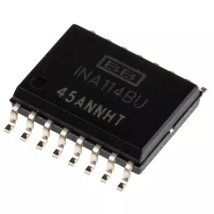Texas Instruments Instrumentation Amplifier, 50 μV Offset 1MHz, 16-Pin SOIC, INA114BU