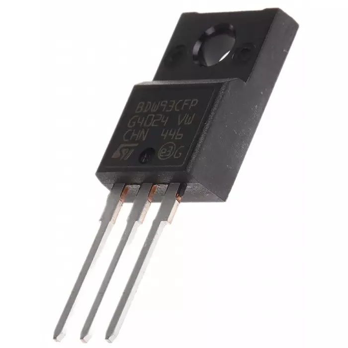 STMicroelectronics NPN Darlington Transistor Through Hole Mounting 15 A 100 V 3-Pin, BDW93CFP (Pack of 10 Pcs)