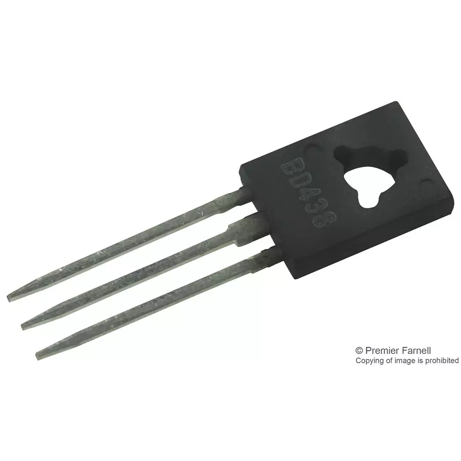 MULTICOMP PRO Single Bipolar Junction Transistors - BJT TRANSISTOR, PNP, TO-126, BD438 (Pack of 5)