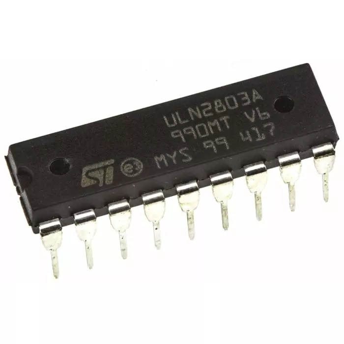 STMicroelectronics Octal NPN Motor Driver IC 500 mA 50 V 18-Pin, ULN2803A (Pack of 20 Pcs)