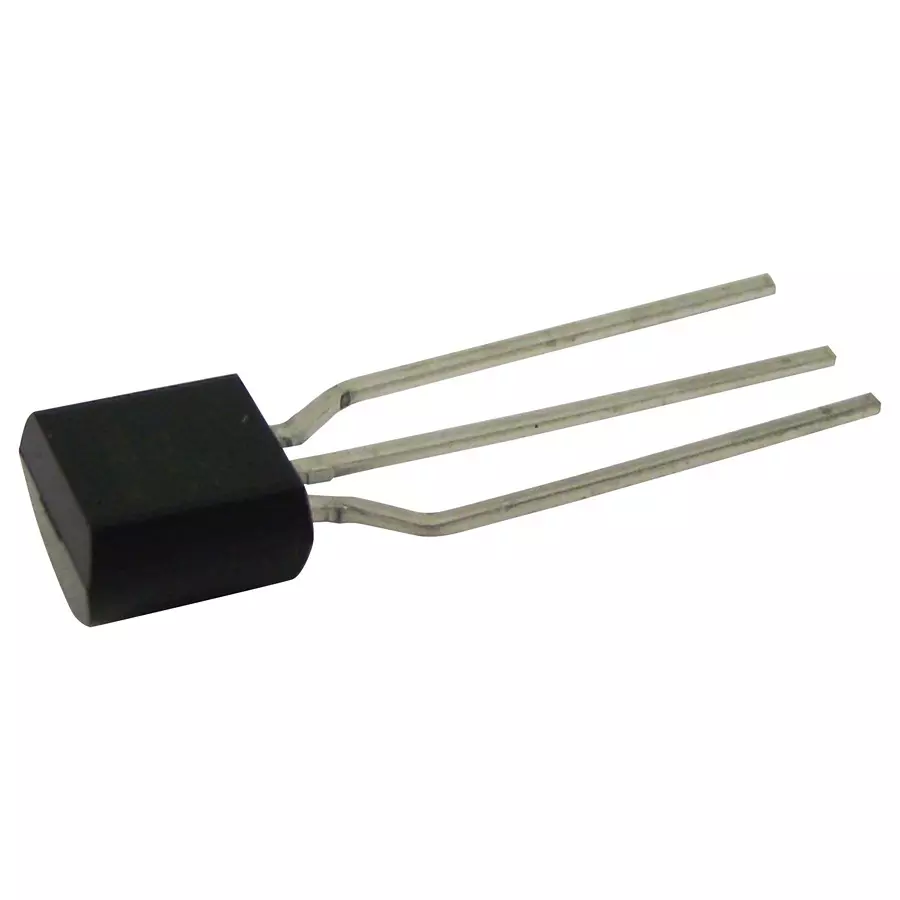 ONSEMI Single Bipolar Junction Transistors - BJT TRANSISTOR, NPN, 65V, 0.1A, TO-92-3 BC546CTA (Pack of 10)