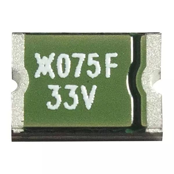 Littelfuse FUSE, RESETTABLE PTC, 33VDC, 0.75A, SMD Model No - MINISMDC075F/33-2