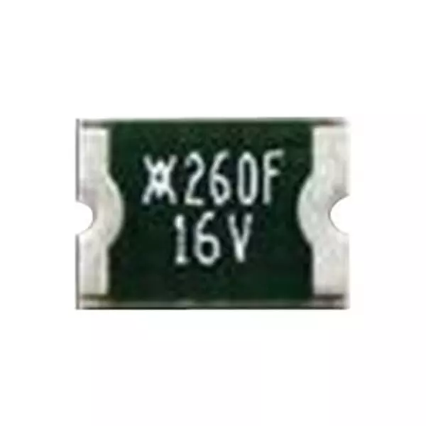 Littelfuse FUSE, RESETTABLE PTC, 16VDC, 2.6A, SMD Model No - MINIASMDC260F/16-2