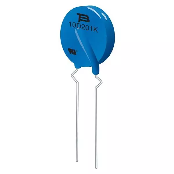 Bourns MOV-14D Series Metal-Oxide Varistor 4.5 kA Peak Surge Current 130 VAC & 170 VDC, MOV-14D201KKTR