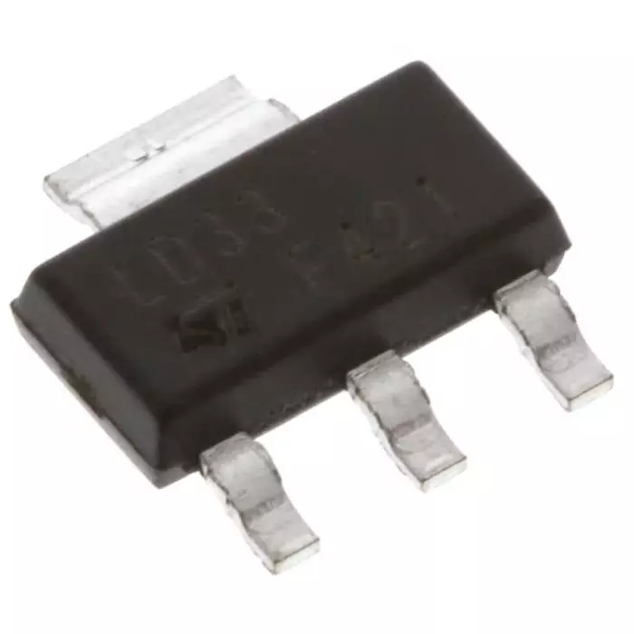 Stmicroelectronics Voltage Regulator 1.3 Amp 3.3 V Low Dropout Voltage 3+ Tab Pins SOT-223, LD1117S33CTR (Pack of 2500)