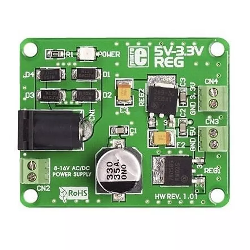 MIKROELEKTRONIKA Voltage Regulator 8 to 16 V Input Voltage, MIKROE-192