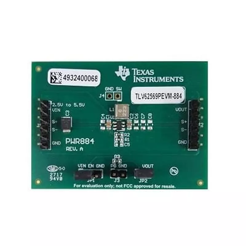 TEXAS INSTRUMENTS Voltage Regulator 2.5 to 5.5 V Input Voltage, TLV62569PEVM-884