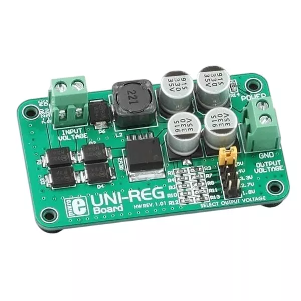 MIKROELEKTRONIKA Voltage Regulator 7 to 23 V AC, 9 to 32 V Input Voltage, MIKROE-482