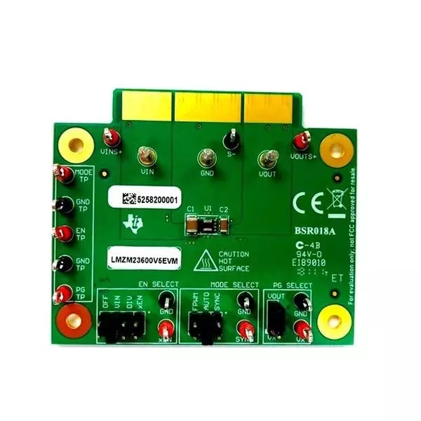 TEXAS INSTRUMENTS Voltage Regulator 4 to 36 V Input Voltage, LMZM23600V5EVM