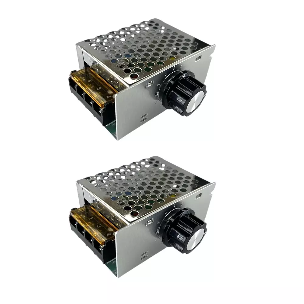 Invento SCR Triac Electric Voltage Regulator 220 V AC 4000 W High Power 40 mm Knob Diameter, ISC 203-N1 (Pack of 2 Pcs)